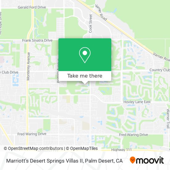 Marriott's Desert Springs Villas II map