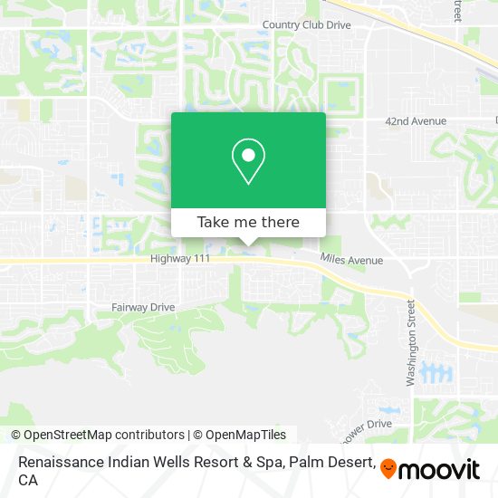 Mapa de Renaissance Indian Wells Resort & Spa
