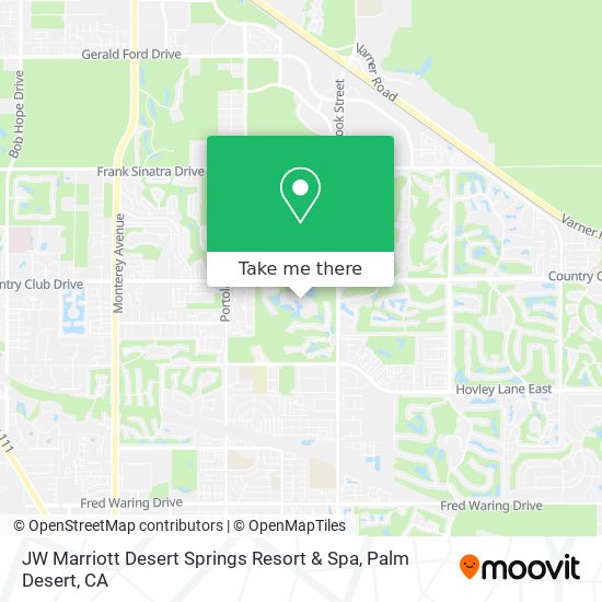 JW Marriott Desert Springs Resort & Spa map
