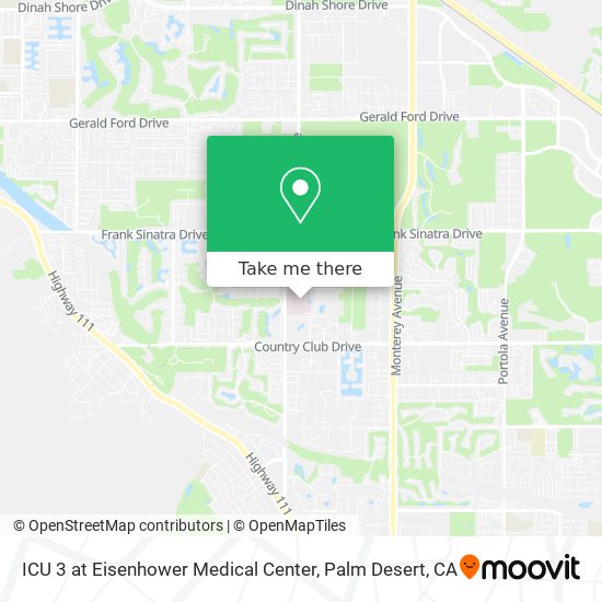 Mapa de ICU 3 at Eisenhower Medical Center