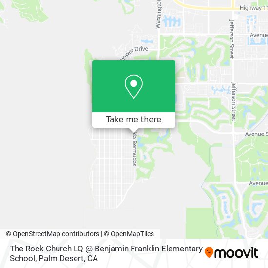 The Rock Church LQ @ Benjamin Franklin Elementary School map