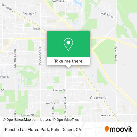 Mapa de Rancho Las Flores Park