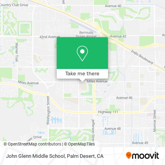 Mapa de John Glenn Middle School