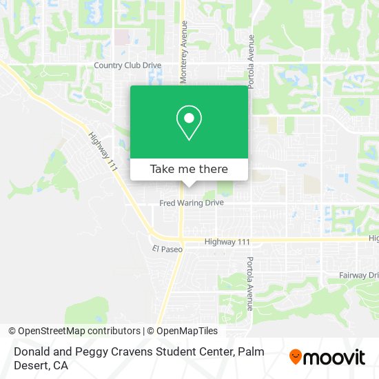 Donald and Peggy Cravens Student Center map