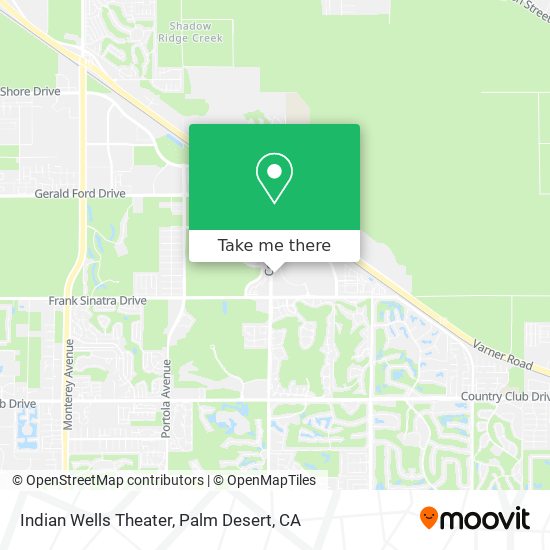 Mapa de Indian Wells Theater