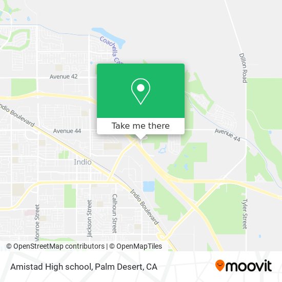 Amistad High school map