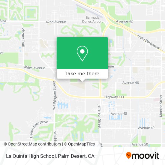 Mapa de La Quinta High School