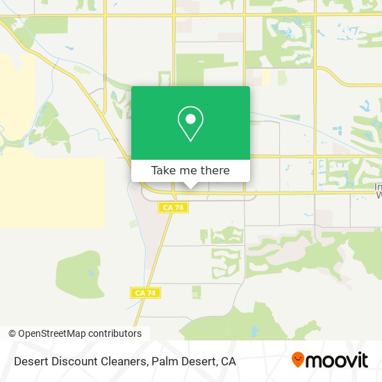 Desert Discount Cleaners map