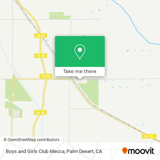 Boys and Girls Club Mecca map