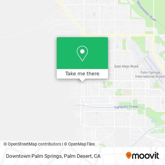 Downtown Palm Springs map