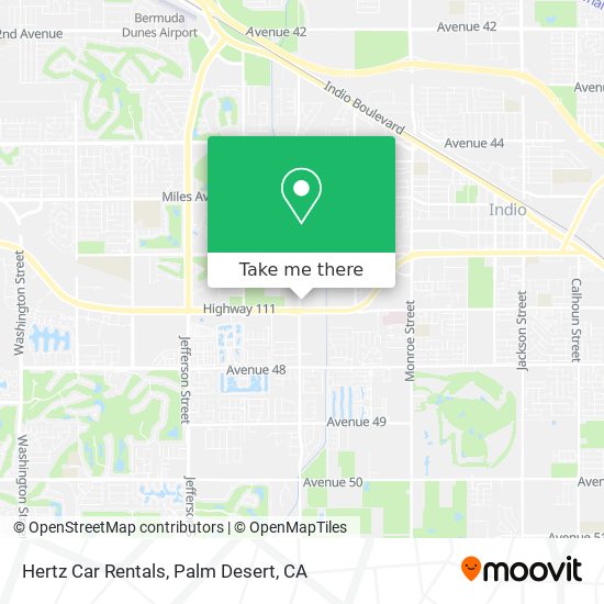 Hertz Car Rentals map