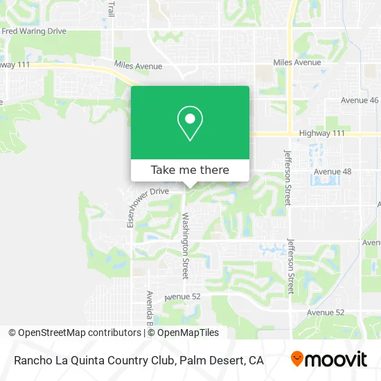 Rancho La Quinta Country Club map