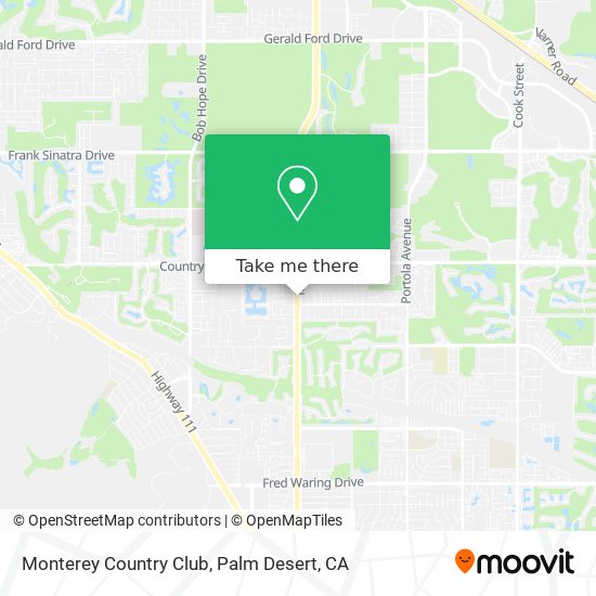 Mapa de Monterey Country Club