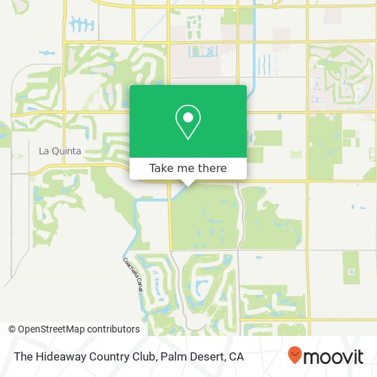 The Hideaway Country Club map