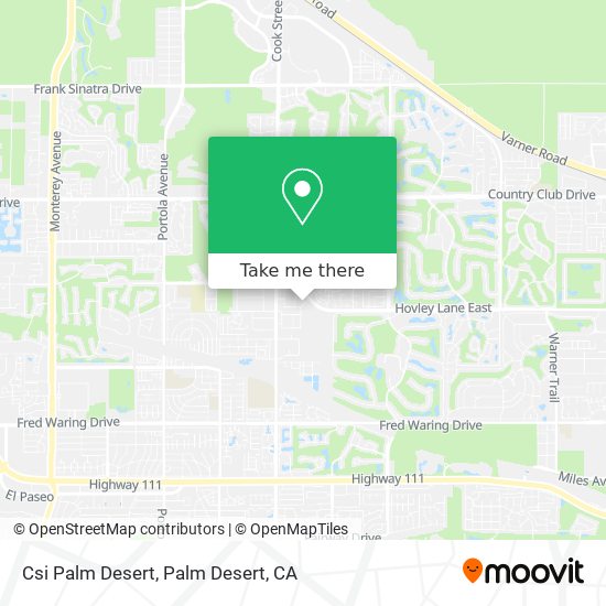 Mapa de Csi Palm Desert