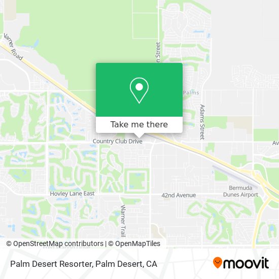 Palm Desert Resorter map