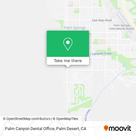 Mapa de Palm Canyon Dental Office