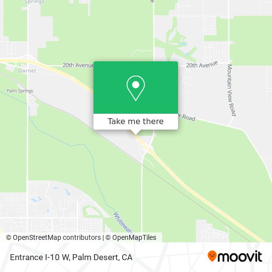 Entrance I-10 W map