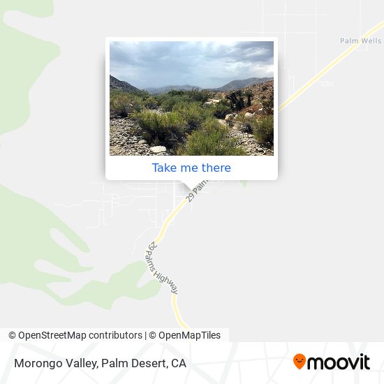 Morongo Valley map