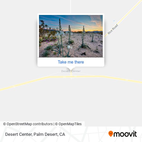 Desert Center map