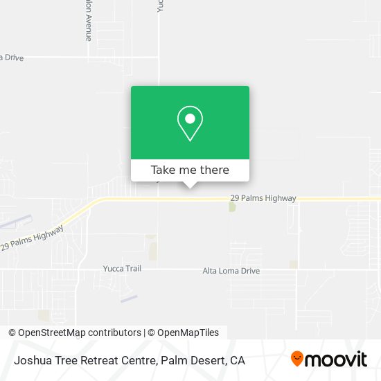 Mapa de Joshua Tree Retreat Centre