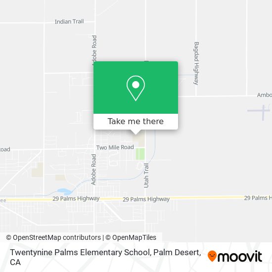 Mapa de Twentynine Palms Elementary School