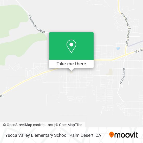 Mapa de Yucca Valley Elementary School