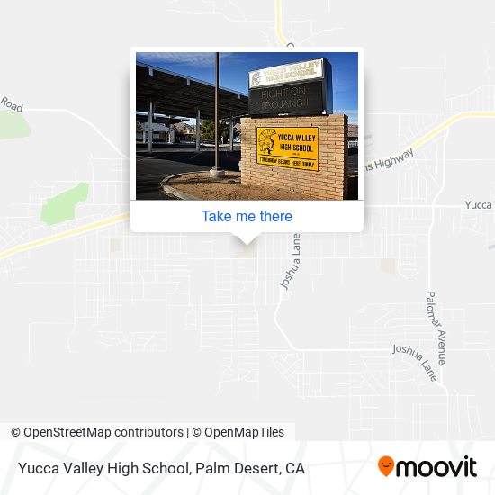 Yucca Valley High School map