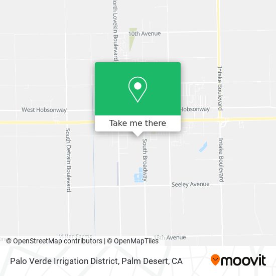 Mapa de Palo Verde Irrigation District