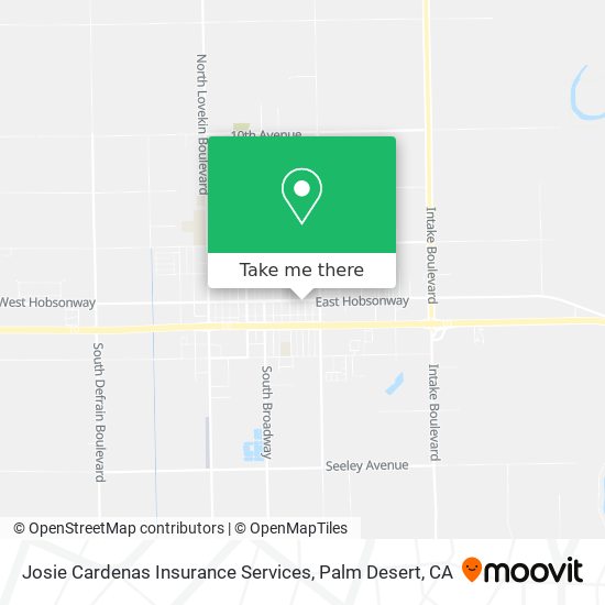 Josie Cardenas Insurance Services map