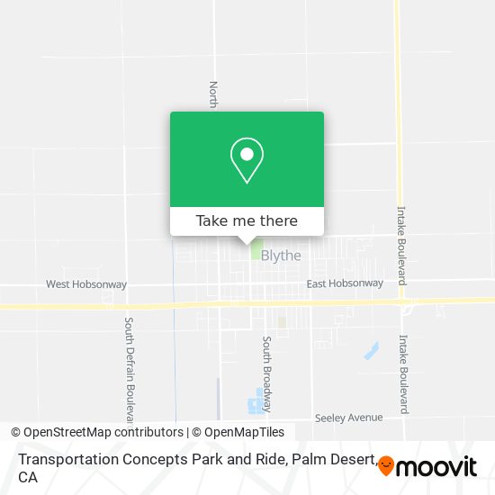 Transportation Concepts Park and Ride map