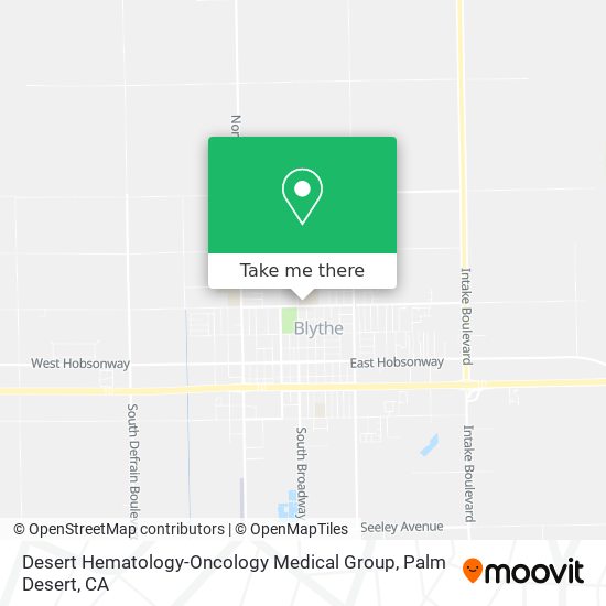 Mapa de Desert Hematology-Oncology Medical Group