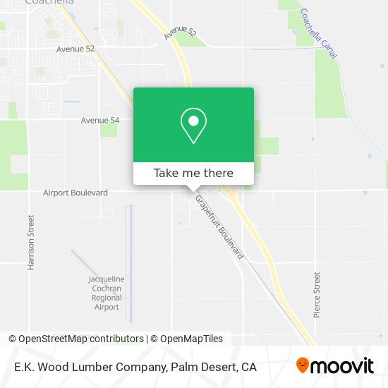 E.K. Wood Lumber Company map