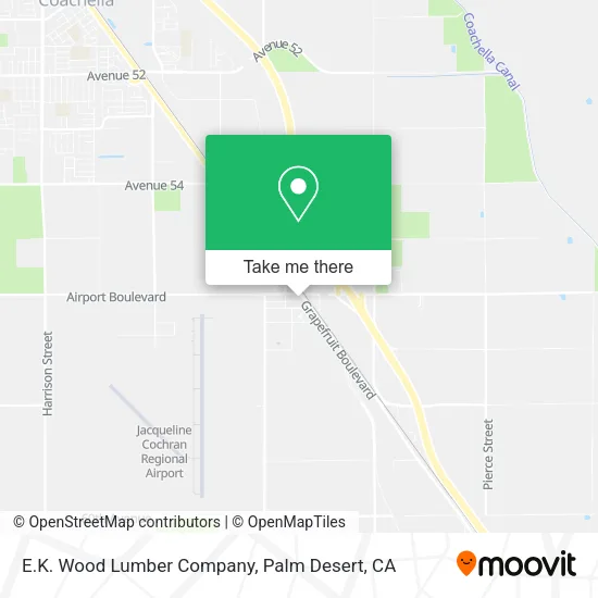 E.K. Wood Lumber Company map