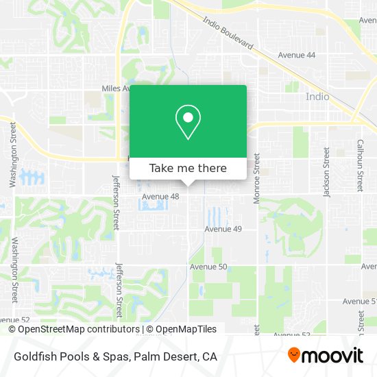 Goldfish Pools & Spas map