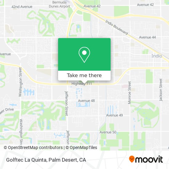 Golftec La Quinta map