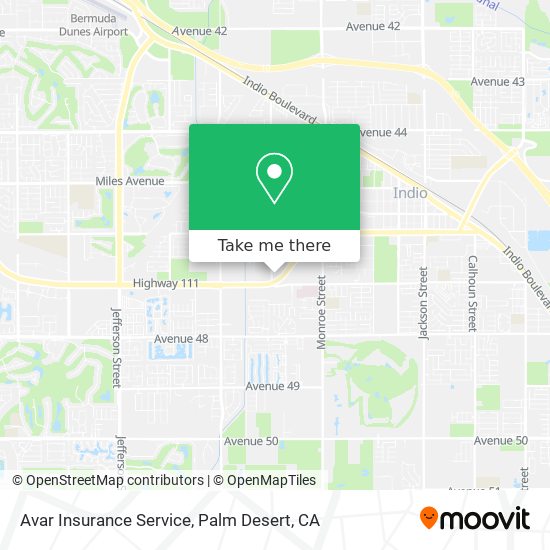 Avar Insurance Service map