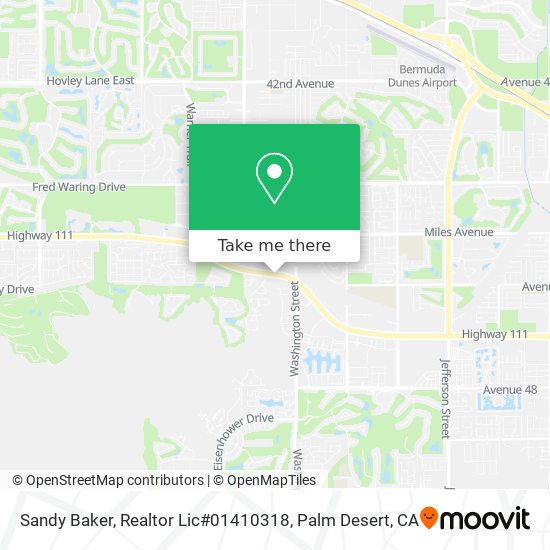 Sandy Baker, Realtor Lic#01410318 map