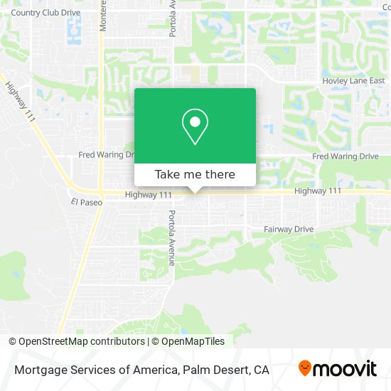 Mapa de Mortgage Services of America