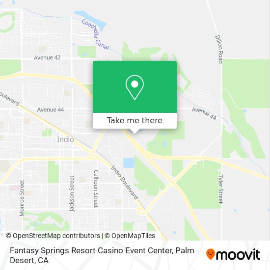 Fantasy Springs Resort Casino Event Center map