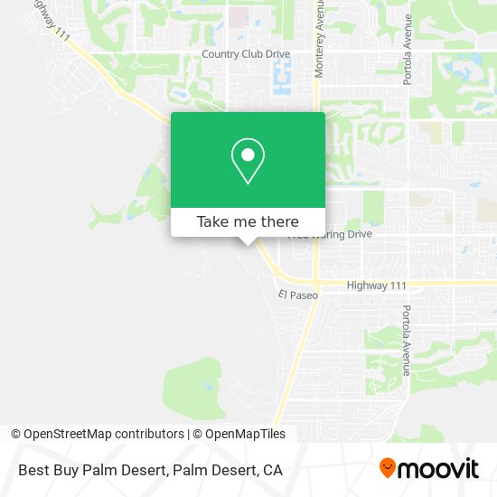 Mapa de Best Buy Palm Desert