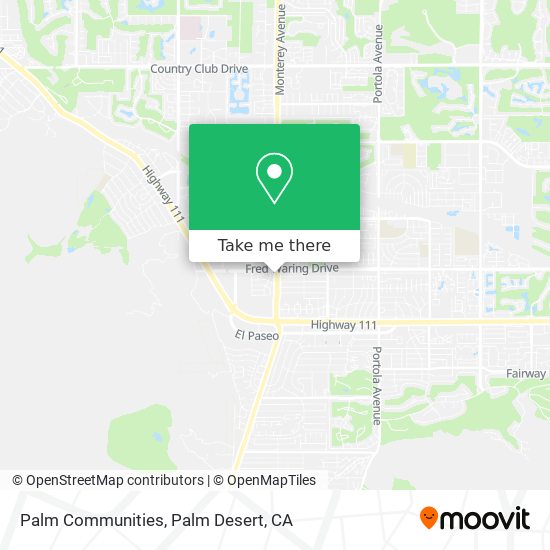 Palm Communities map