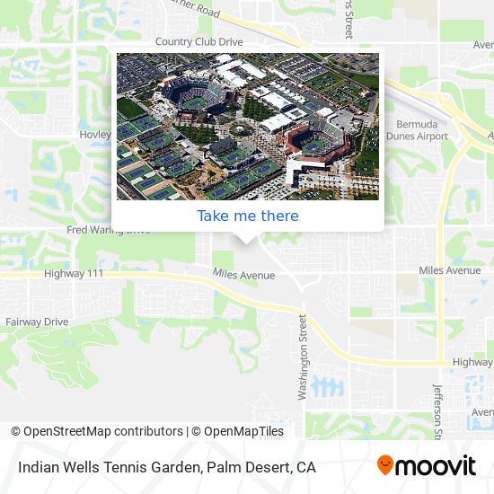 Indian Wells Tennis Garden map