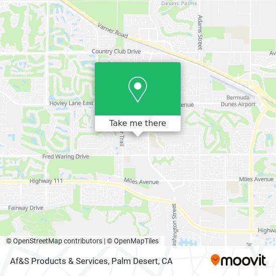 Af&S Products & Services map