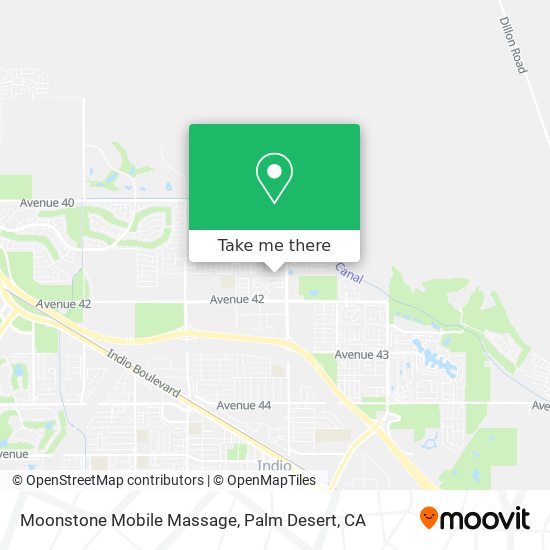 Moonstone Mobile Massage map