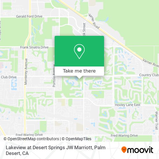 Lakeview at Desert Springs JW Marriott map