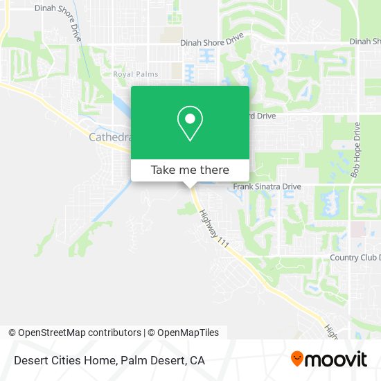 Desert Cities Home map