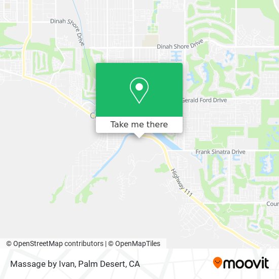 Massage by Ivan map