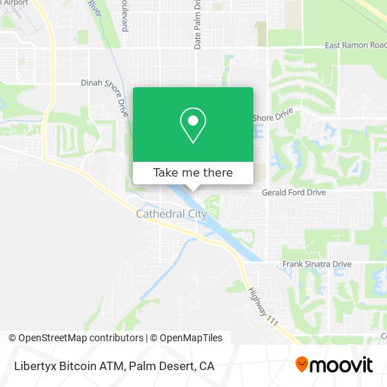 Mapa de Libertyx Bitcoin ATM