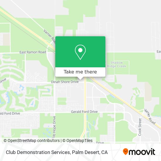 Club Demonstration Services map